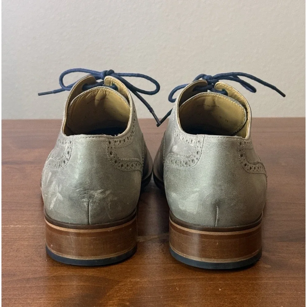 Cole Haan Colton C12422 Gray Nubuck Wingtip Oxford Men's $198 - Size 13M